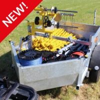 rappa lightweight trailer electric fence attachment for your quad or mule