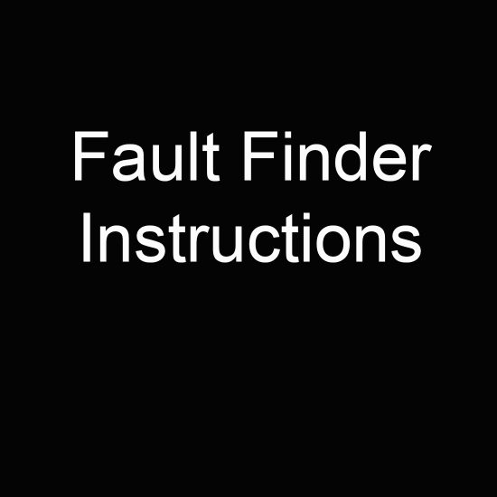 Fault Finder Instructions