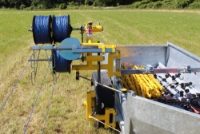 electric Lightweight Fencing Trailer for easy set up of electric fence